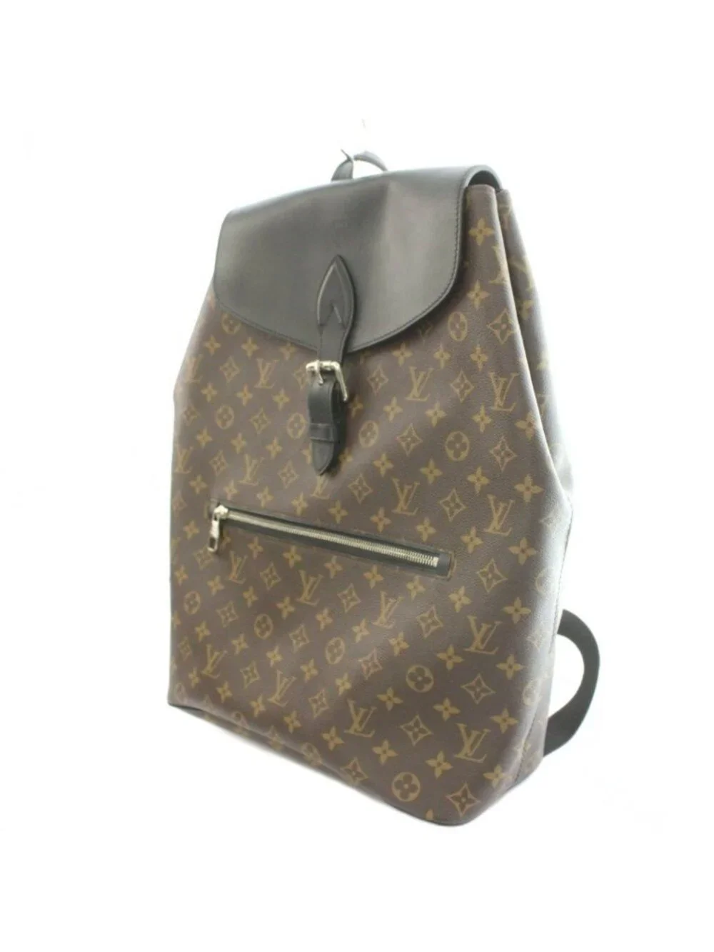 Louis Vuitton Monogram Macassar Parc Backpack Canvas Logo Contrast Brown Black